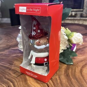 Midwest CBK Lights in the Night Santa Snow Globe Night Light